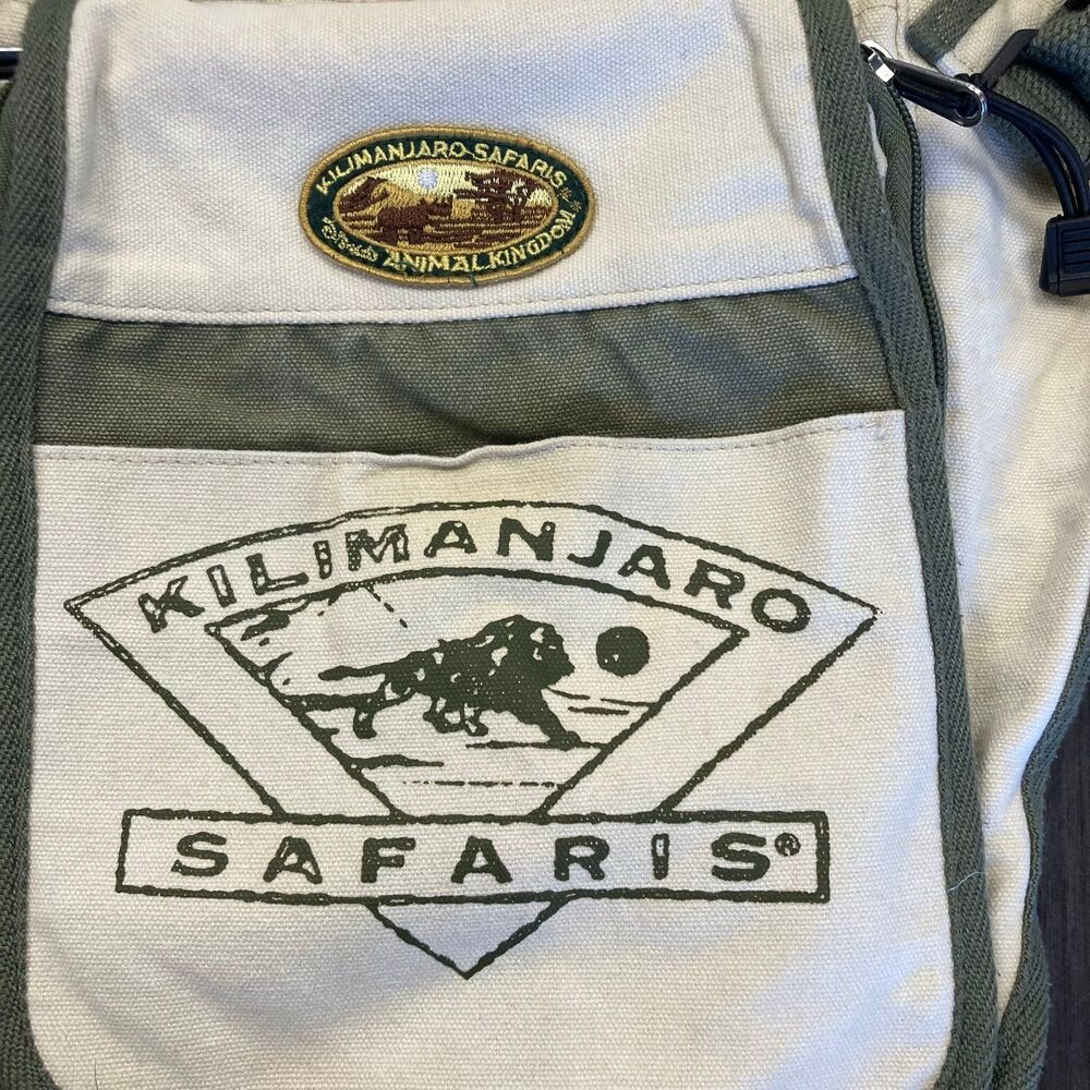 Vintage Disney World Animal Kingdom Kilimanjaro Safaris Messenger Bag Sling Pack - Picture 11 of 12